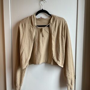 No Boundaries Beige Knit Top